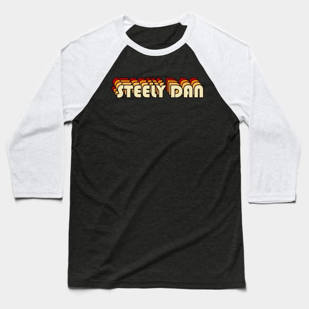 Retro Steely dan Baseball T-Shirt by OniSide